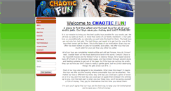 Desktop Screenshot of chaoticfun.com