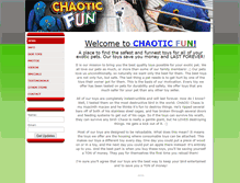 Tablet Screenshot of chaoticfun.com